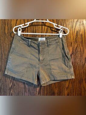Du/er Women's Olive Green Utility Shorts